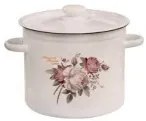 Емайлирана тенджера 4,5л "Rose Amazing Flowers" Н-(I1615/2mroseAF) - Horecano