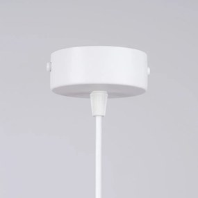 Бяло детско осветително тяло със стъклен абажур Mab – Sollux