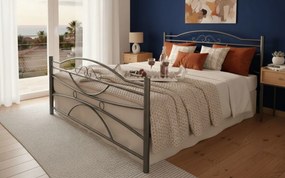 Легло Ramon-90x190-Silver Σφυρίλατο-Με ποδαρικό