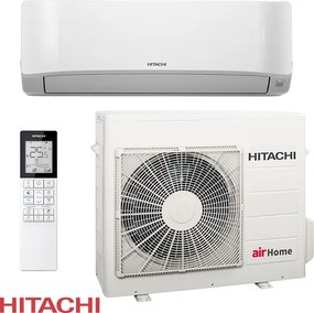 Инверторен климатик Hitachi AirHome 400 RAK-DJ70RHAE / RAC-DJ70WHAE, 24000 BTU, 50 м2, A++, Wi-Fi, R-32, Бял