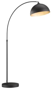 Черна подова лампа с метален абажур (височина 200 cm) Leitung – Fischer & Honsel