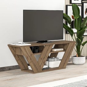 Меламинов телевизионен стойка Pipralla в светъл орех 110x30x40см.