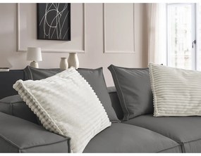 Сив диван от изкуствена кожа 260 cm Boheme – Bobochic Paris