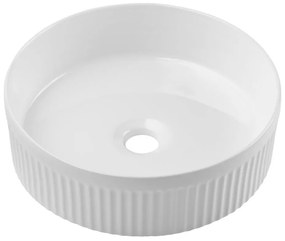 COMAD BEYOND 2 WHITE (E-6565) - Мивка за плот BEYOND пр. 36 см бял гланц