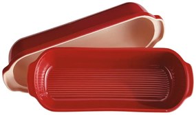 Червена керамична форма за хляб , 39 x 16,5 cm - Emile Henry