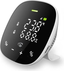 Nedis WIFISA20CBK-Интелигентен монитор за качество на въздуха с LED дисплей SmartLife Wi-Fi