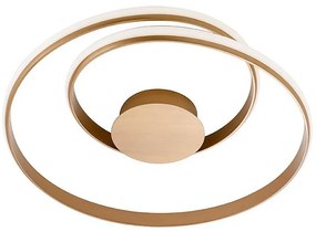 Redo 01-1792 - LED таванно осветително тяло TORSION LED/30W/230V с възможност за димиране, бронзово