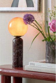 Бордо мраморна настолна лампа (височина 38 cm) Lazio Sphere – Leitmotiv