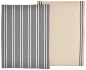 Комплект от 2 бежово-сиви памучни кърпи за чай , 50 x 70 cm Soft Tools - Södahl