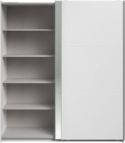 Гардероб Lynch plus с плъзгащи врати-Бял - Дължина: 180 см