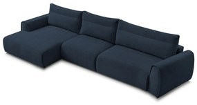 Тъмносин ъглов диван Aden – Bobochic Paris