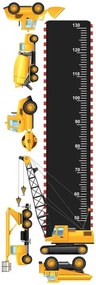 Страхотен стикер линийка за стена за момчета с коли 40 х 120 см