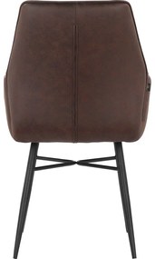 Кафяви тапицирани трапезни столове в комплект 2 бр. Anzo – Støraa