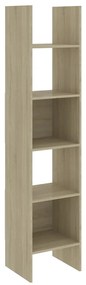 803401 vidaXL Библиотека, дъб сонома, 40x35x180 см, инженерно дърво