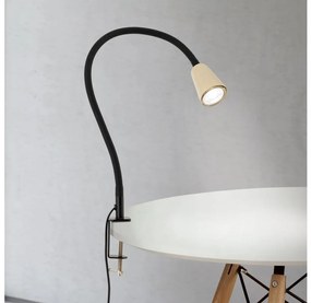 Orion - Гъвкава настолна лампа с щипка DOTTY 1xGU10/10W/230V бежова/черна