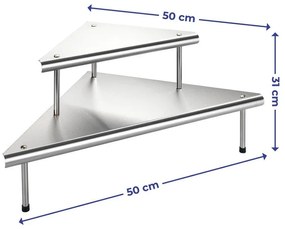 Допълнителен рафт от неръждаема стомана Massivo - Maximex