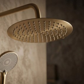 Душ комплект без чучур с термостат Rea Lungo Gold Brush