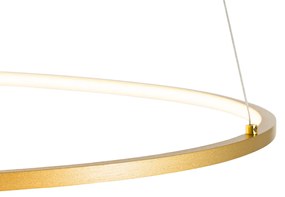 Дизайнерски висящ аплик златен 72 см с LED 3-степенна димируема - Rowan