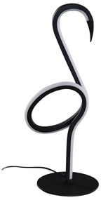 Дизайнерска настолна лампа черна с LED - Ingo