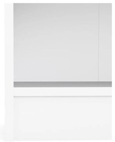 Бял шкаф за книги 79x107 cm Basic - Tvilum