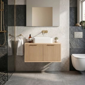 Шкаф за мивка Rea Core 80cm Beige