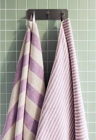 Кафява/кремава памучна хавлиена кърпа от тери 70x140 cm Gobo – noo.ma