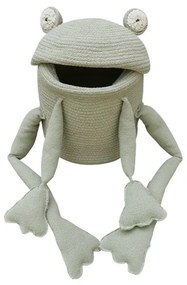 Светлозелена текстилна детска кошница за играчки ø 23x35 cm Fred the Frog – Lorena Canals