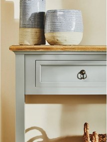 Сива конзолна маса от масивна Пауловния 34,5x99 cm Henley – Premier Housewares