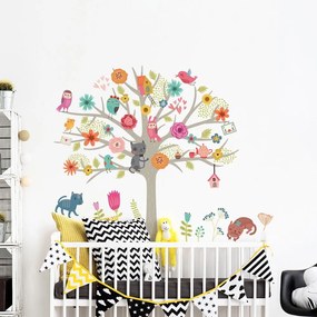 Комплект детски стикери за стена "Скандинавско дърво - Ambiance