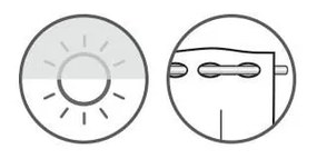 Бяла завеса от воал 140x48 cm Dandelion – Sehlbach