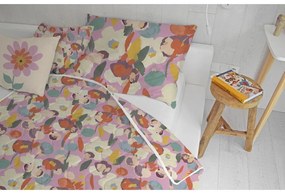 Олекотени одеяло и калъфка за възглавница в комплект от памучен сатен 140x200 cm – Butter Kings