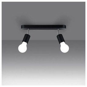 Черна лампа за таван ø 6 cm Brando - Nice Lamps