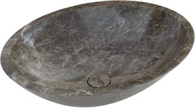 Мраморен умивалник Mica Fossil-Антрацит