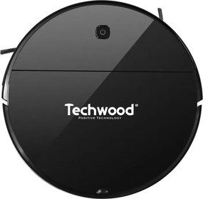 Втора ръка: Прахосмукачка робот 2 в 1 Techwood TAR-2036, 450 Pa, 350 мл, Моп, Автономия 90 мин, Черен