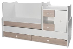LORELLI Classic Трансформиращо се легло-люлка 190/72 см. MINI MAX БЯЛО/КЕХЛИБАР