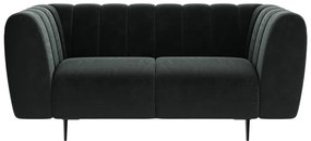 Тъмно сив диван от кадифе , 170 см Shel - Ghado