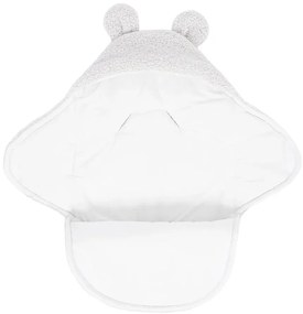 Бебешко одеяло от шерпа в цвят слонова кост 45x80 cm – Meowbaby