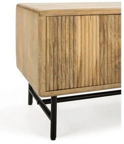 Маса за телевизор от масивно манго в естествен цвят 145x50x40 cm Mundra – MOME
