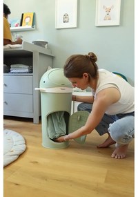 Зелено пластмасово кошче за пелени 25 l Whale – Kindsgut