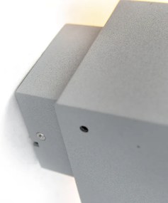 Дания Модерна Външна Стенна Лампа Сива IP44