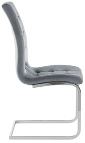 Сиви кадифени трапезни столове в комплект от 2 бр. Lola – Støraa