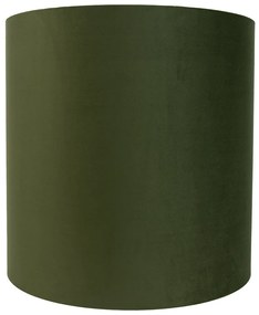 Кадифен абажур зелен 40/40/40 със златист интериор