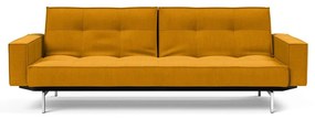 Оранжев разтегателен диван с подлакътници Chrome Splitback - Innovation