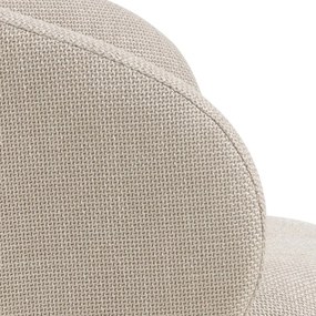 Бежов бар стол с регулируема височина с подлакътници (височина на седалката 86 cm) Eleanor – Actona