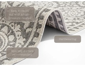 Сив и кремав килим на открито , 80 x 250 cm Jardin - NORTHRUGS