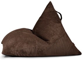 Тъмнокафяв пуф от рипсено кадифе Razz – SLOWDOWN