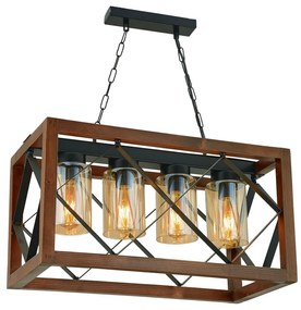 Висяща лампа от габър Zikzak Camlı 4lü - Opviq lights