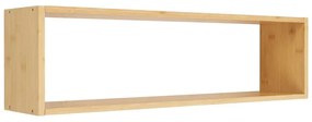 Стенен бамбуков рафт на няколко нива в естествен цвят 70 cm Ember – House Nordic