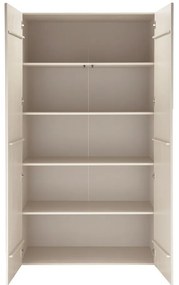 Светлосиво шкафче от масивен бор 110x200x57 cm Rain – WOOOD