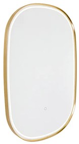 Огледало за баня медно с LED 3-степенно димируемо с докосване овално - Miral